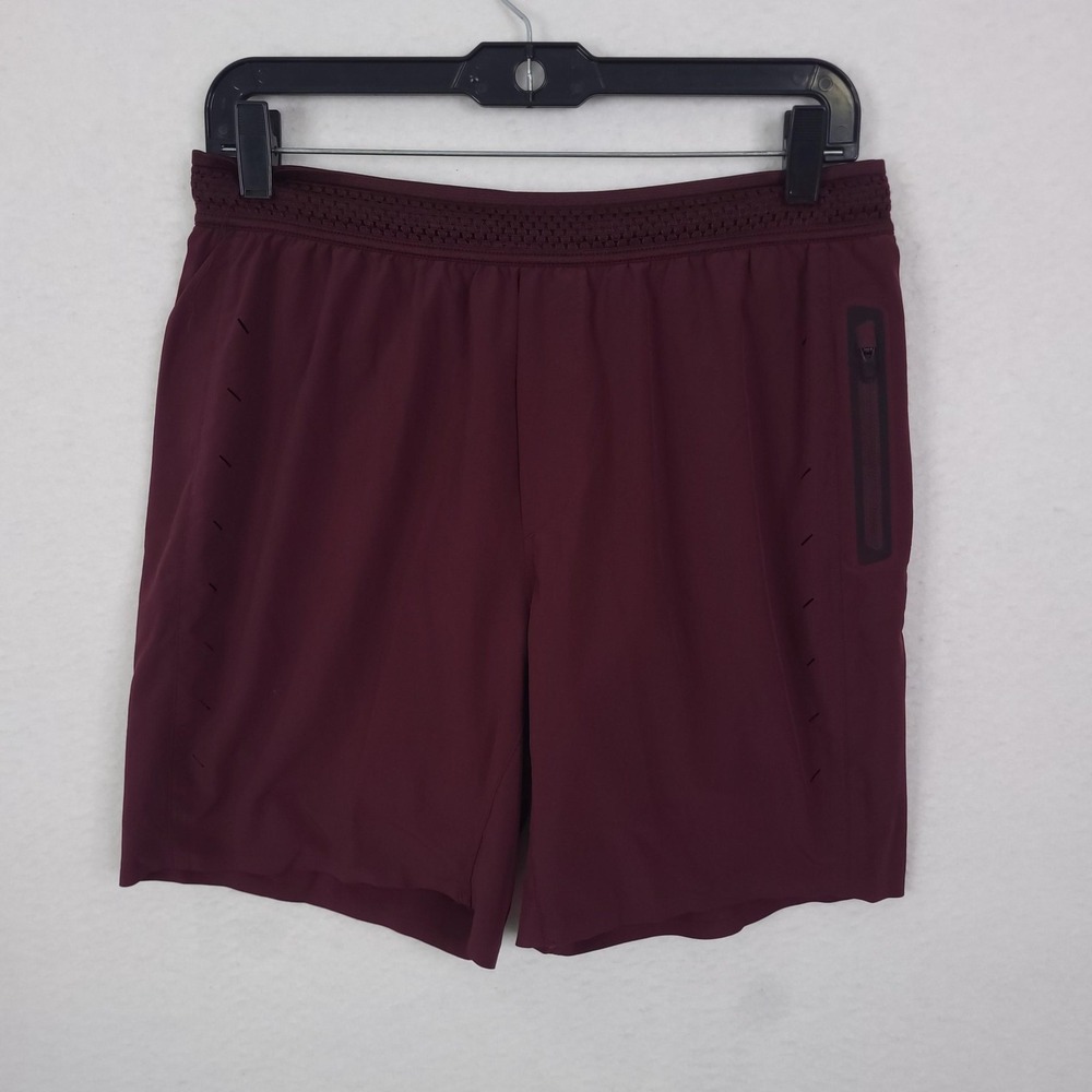 Ten Thousand Session Shorts Mens Medium Red 7" Lined Athletic Training Running